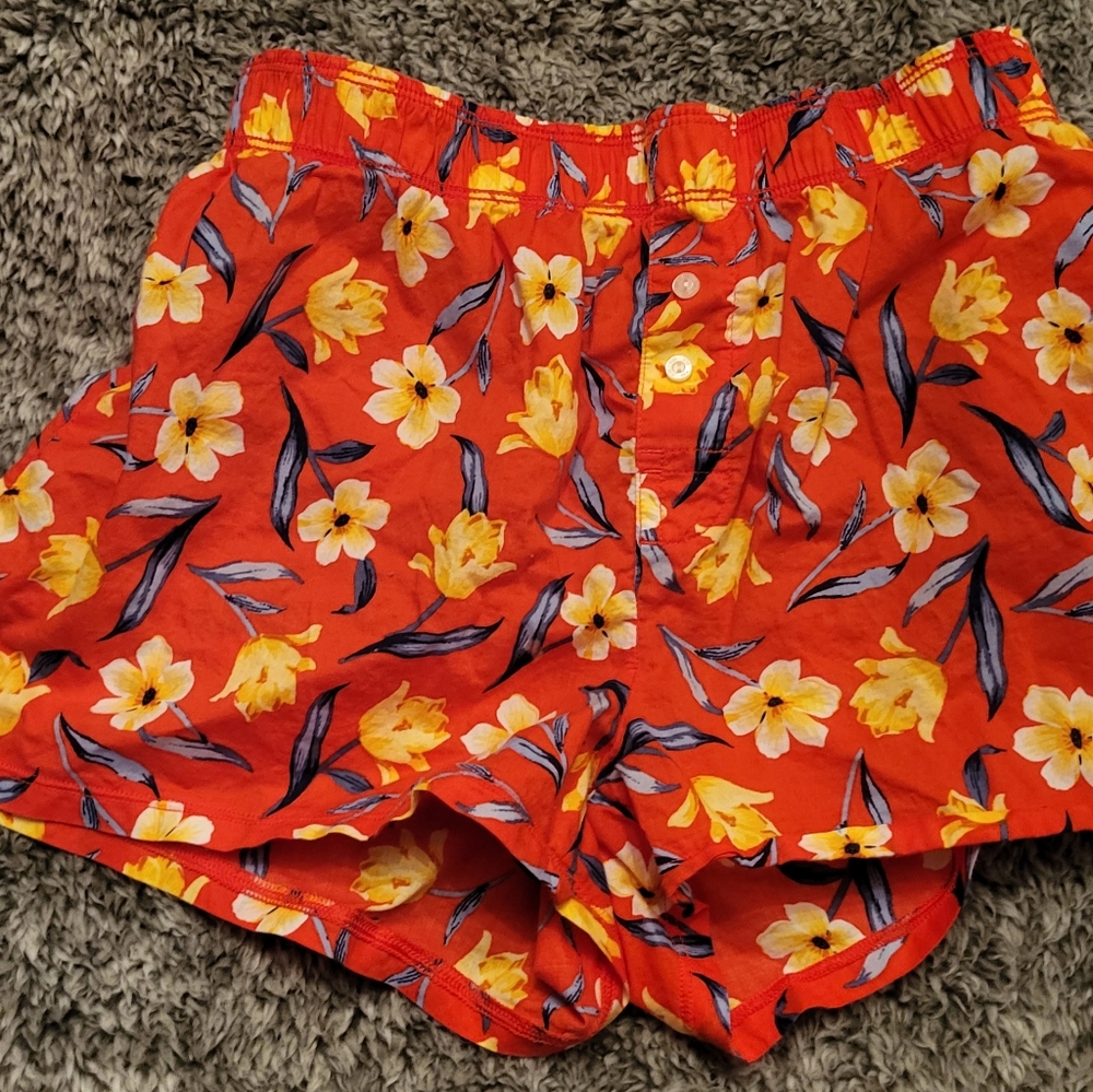 VICTORIA'S SECRET PINK FLORAL SHORTS SZ XS